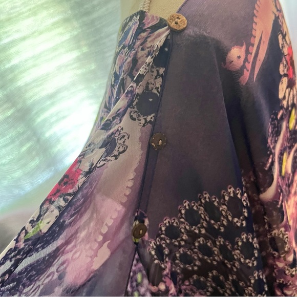 Elegant Floral Patterned Scarf - Picture 6 of 6